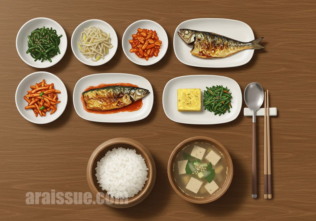 밥을 마지막에 배치한 당뇨식단 실전 구성 예시