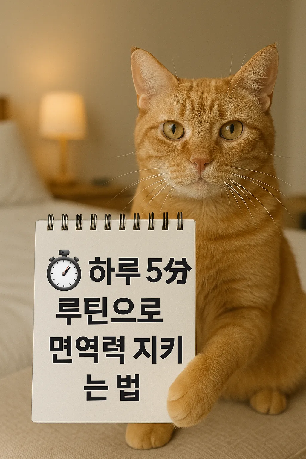 하루 5분 루틴으로 면역력 지키는 법, 건강 루틴 안내 이미지