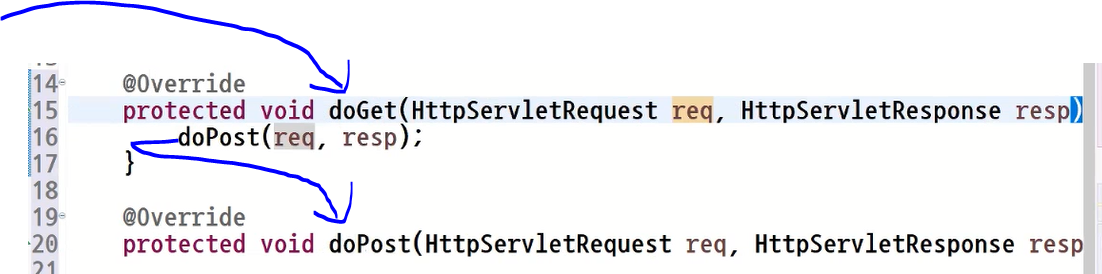 doGet, doPost 방식