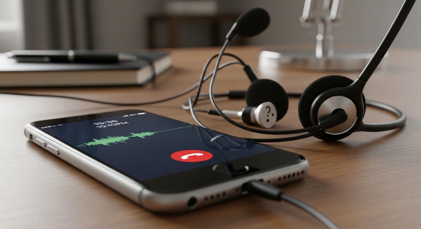 아이폰 통화 녹음 안들리게