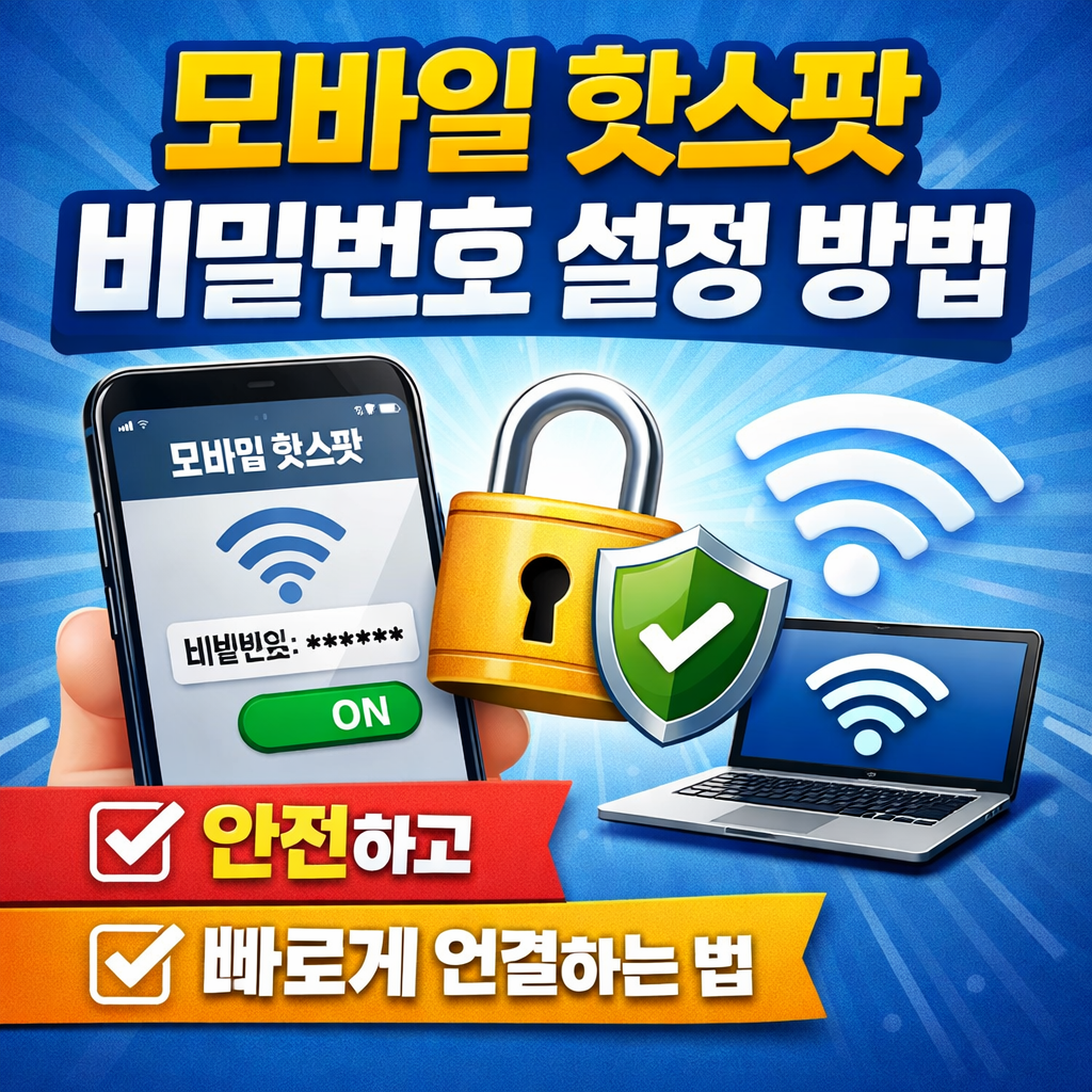 모바일 핫스팟 비밀번호