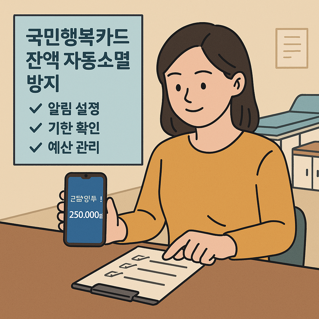 국민행복카드 잔액조회 및 자동소멸 방지하는 꿀팁