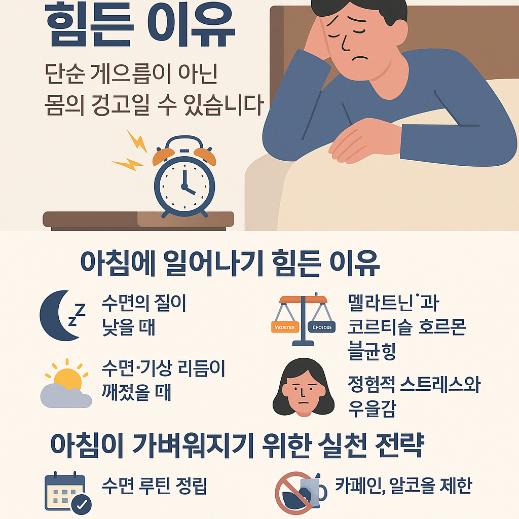 아침 기상 어려움의 원인과 자가 진단 기준, 아침을 상쾌하게 시작할 수 있는 실천 전략