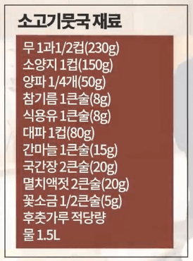 백종원 소고기무국 초간단 황금레시피 