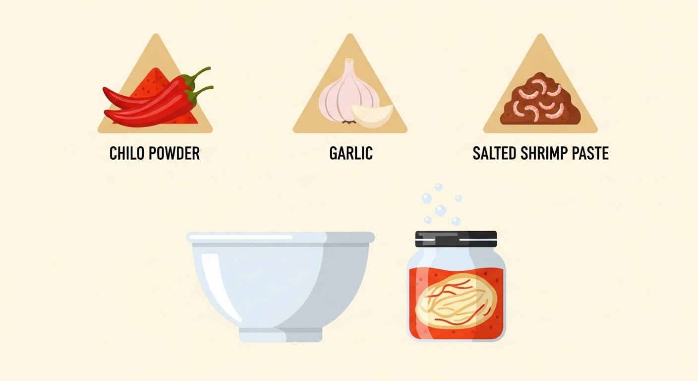 김장양념 황금비율 공개 (마늘, 새우젓, 고춧가루)