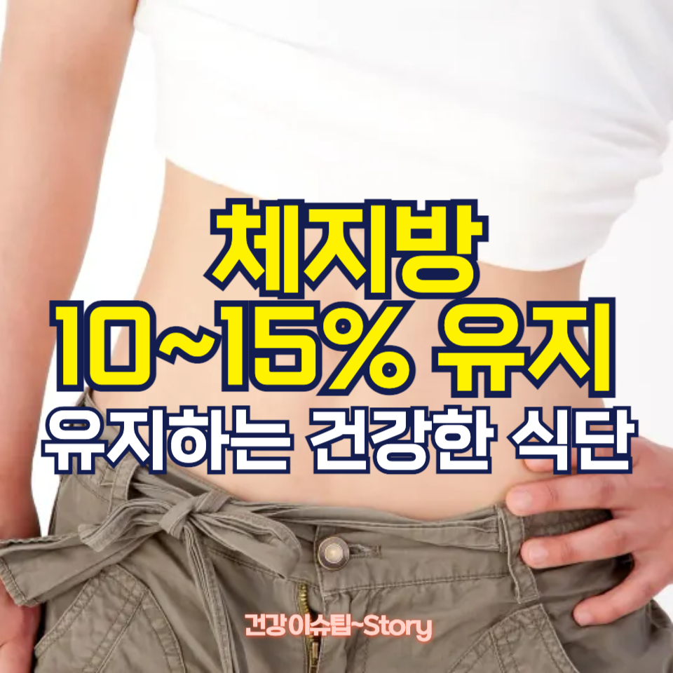 체지방 10% 유지! 건강한 식단 추천