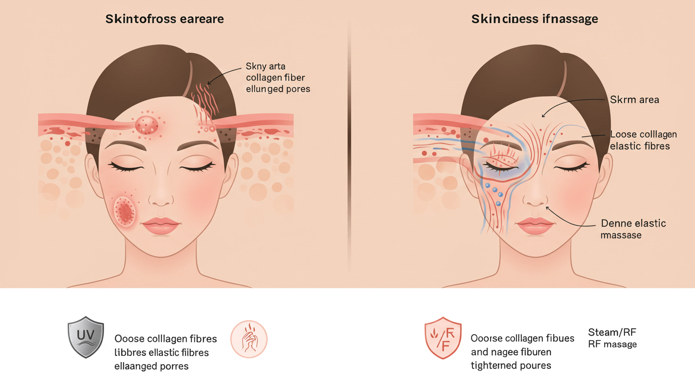 탄력저하와 모공의 상관관계
