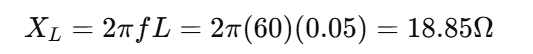 유도성 리액턴스 계산