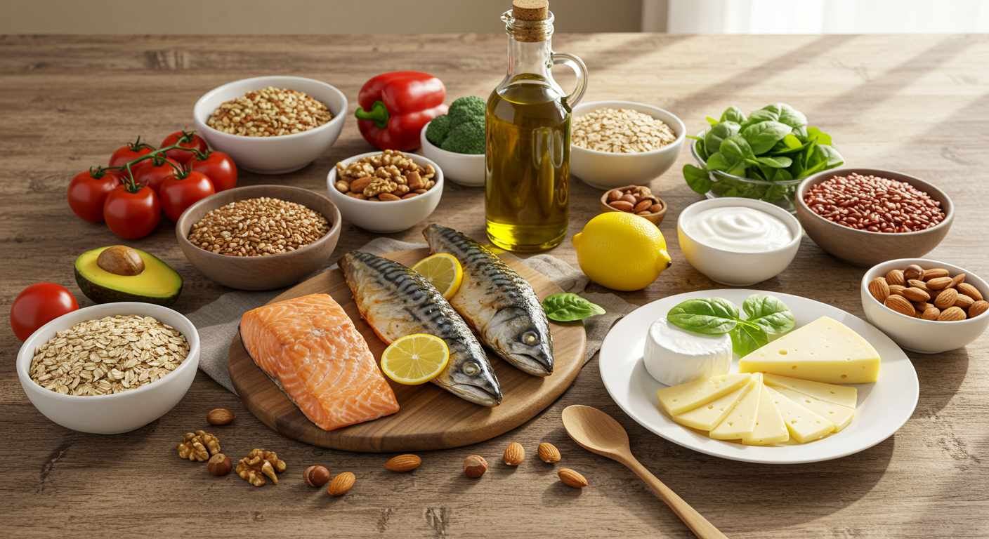 지중해식 식단의 핵심 구성