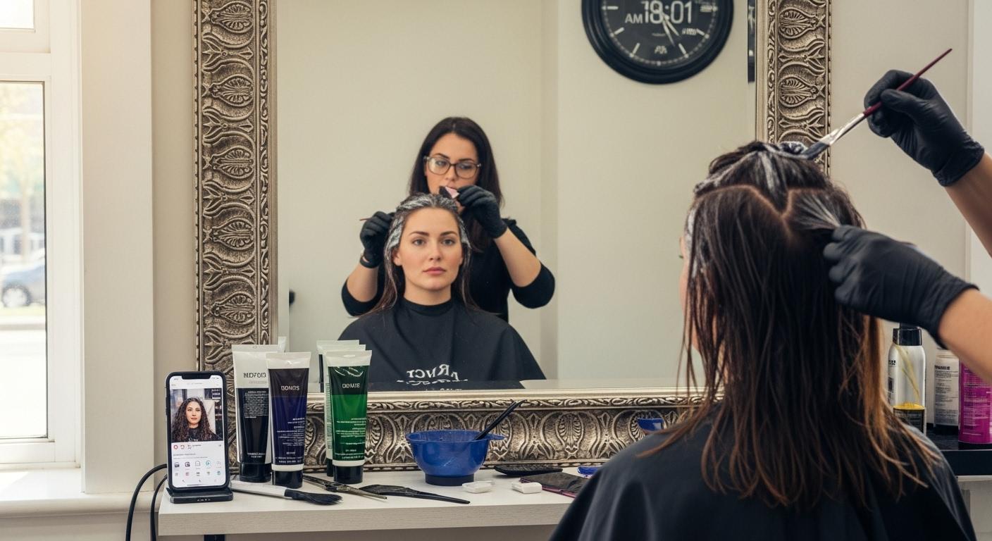 새치 뿌리염색 시간