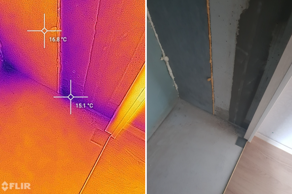 단열공사 열화상카메라 비교