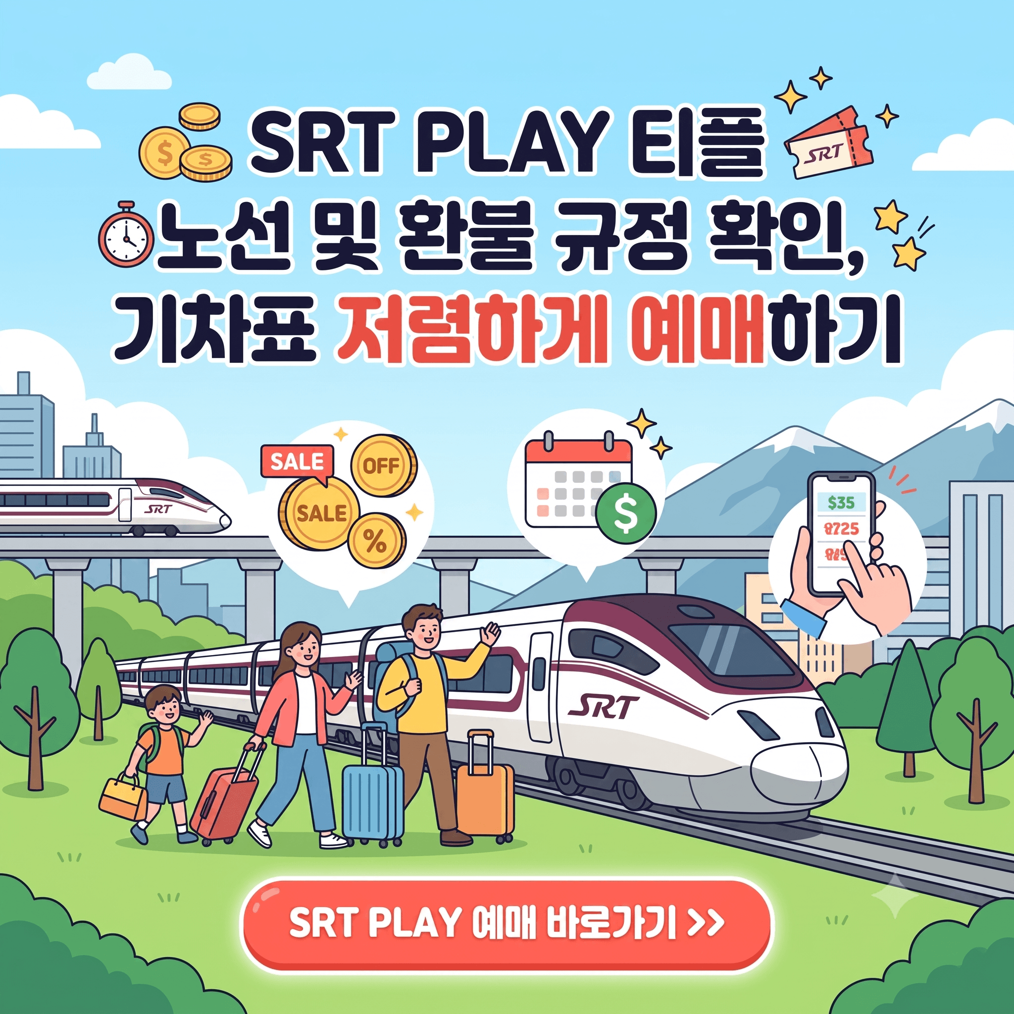 SRT PLAY 승차권 예매 바로가기