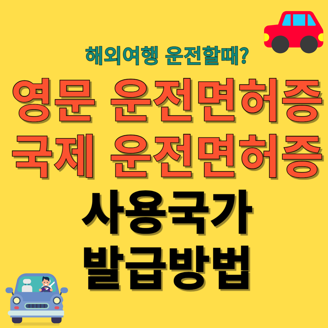 영문운전면허증, 국제운전면허증