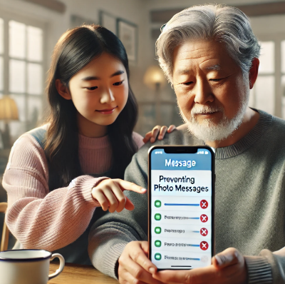 스마트폰 사진 문자로 전송하지 않도록 하는 방법 관련 이미지