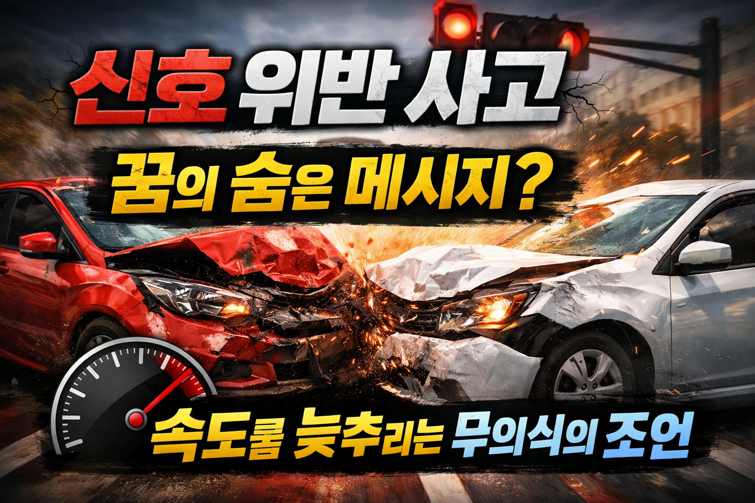 신호 위반 사고 꿈