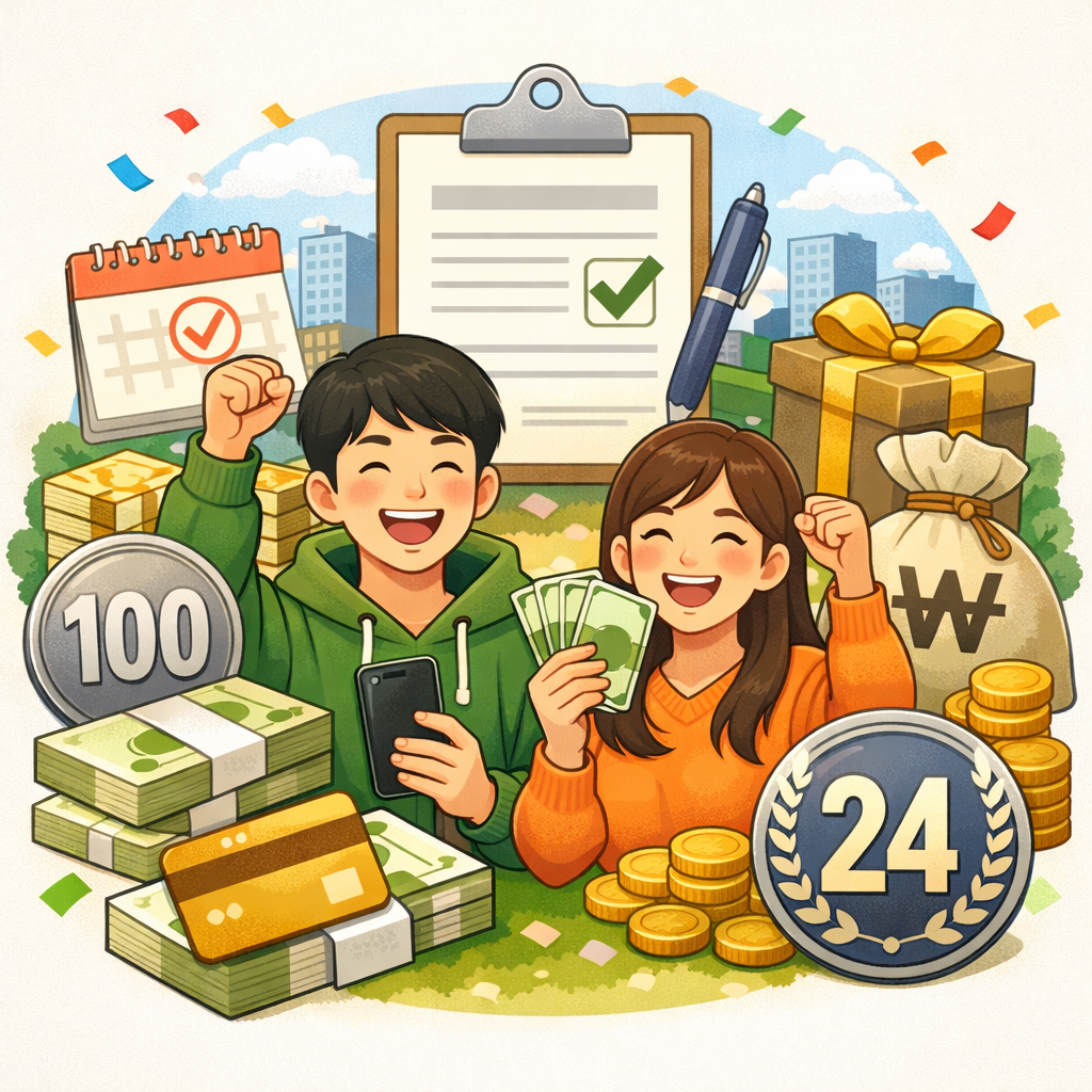 2026 청년기본소득 신청방법 총정리|만 24세 100만원 받는 조건, 신청기간, 자격 한 번에 확인 관련 사진