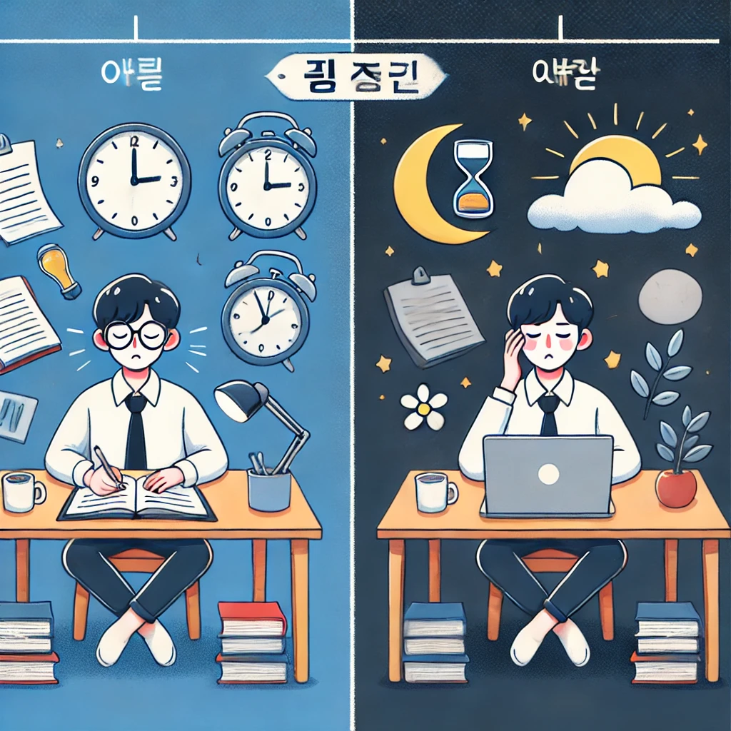 불철주야 (不撤晝夜) 밤낮을 가리지 않고 끊임없이 - 결론