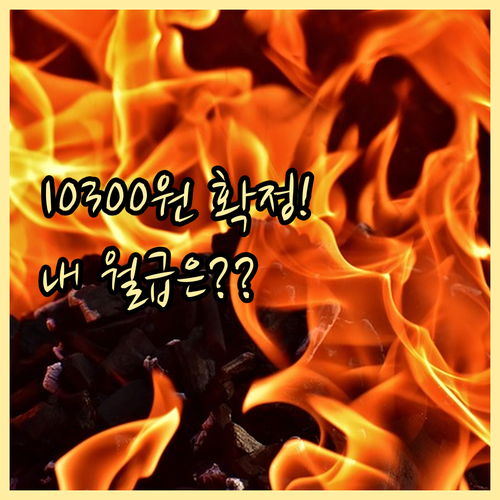 2026년 최저임금 10300원 결정..