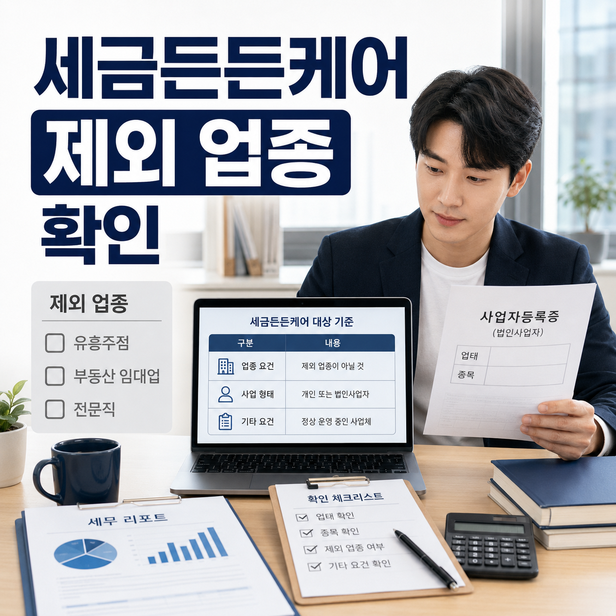 스타트업 세금든든케어 대상 확인 전 꼭 봐야 할 제외 업종