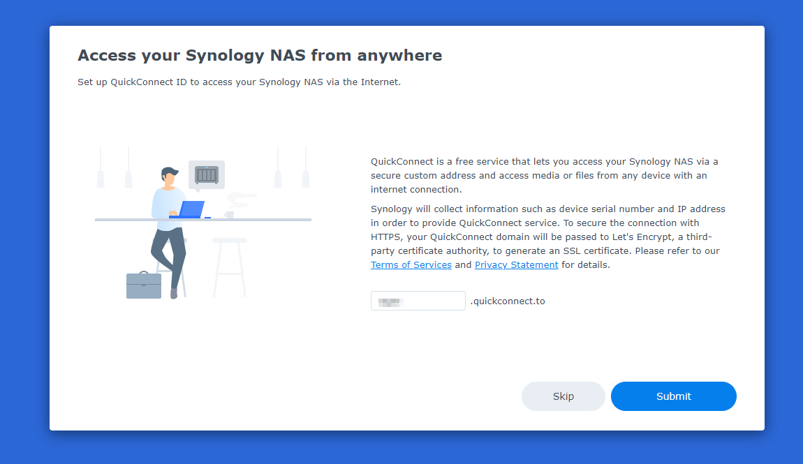 시놀로지 퀵커넥트 이름 설정