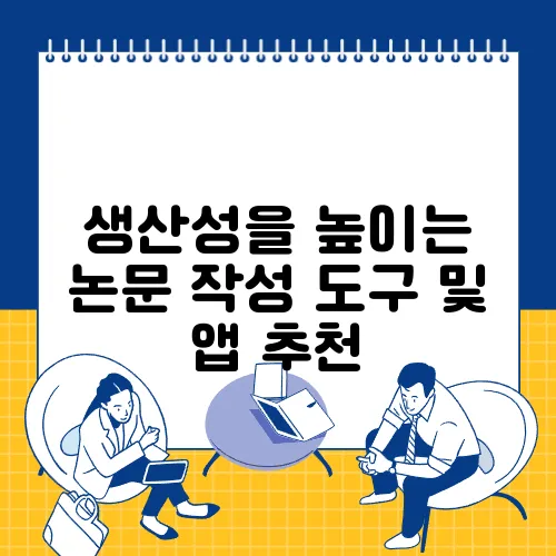 생산성을 높이는 논문 작성 도구 및 앱 추천