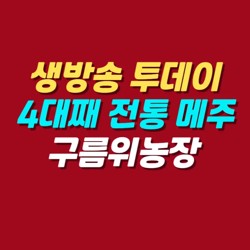 생방송-투데이-4대째-이어온-전통-메주