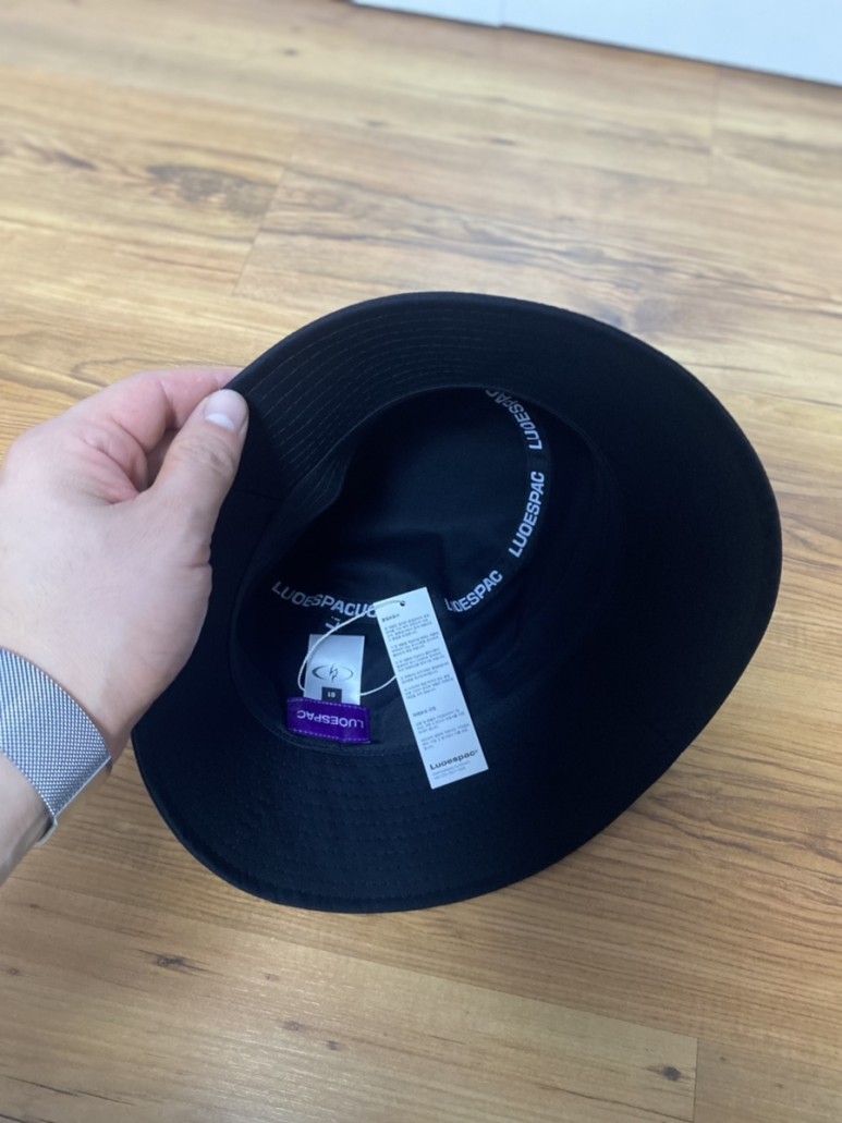 루오에스펙 오버핏 버킷햇 블랙