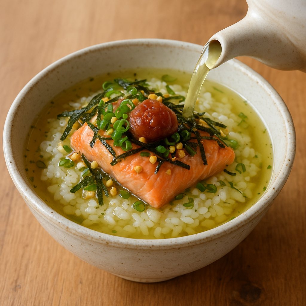 오차즈케 (お茶漬け, Ochazuke)에 대한 뜻과 어원, 유래, 역사, 특징, 맛과 영양, 조리법(레시피), 세계화, 전 세계 맛집, 프랜차이즈