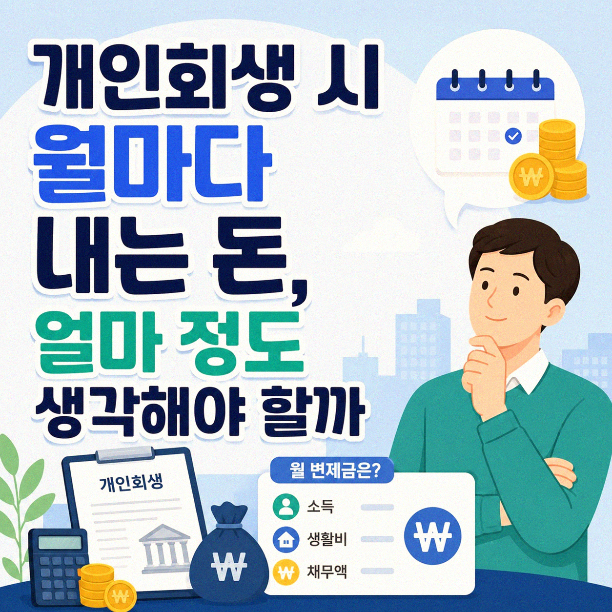 개인회생 납부금, 얼마를 어떻게 내야 할까