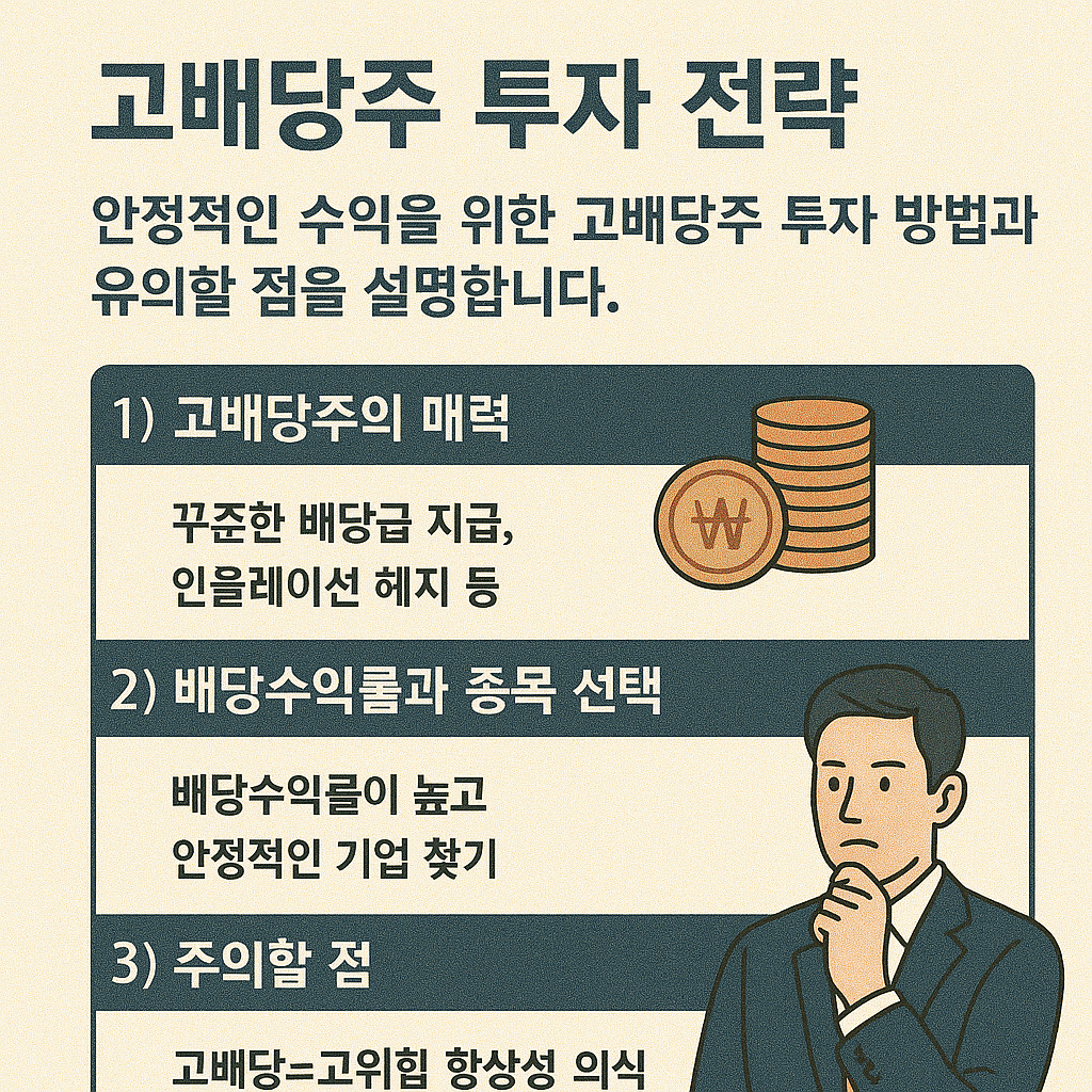 고배당주 투자 전략