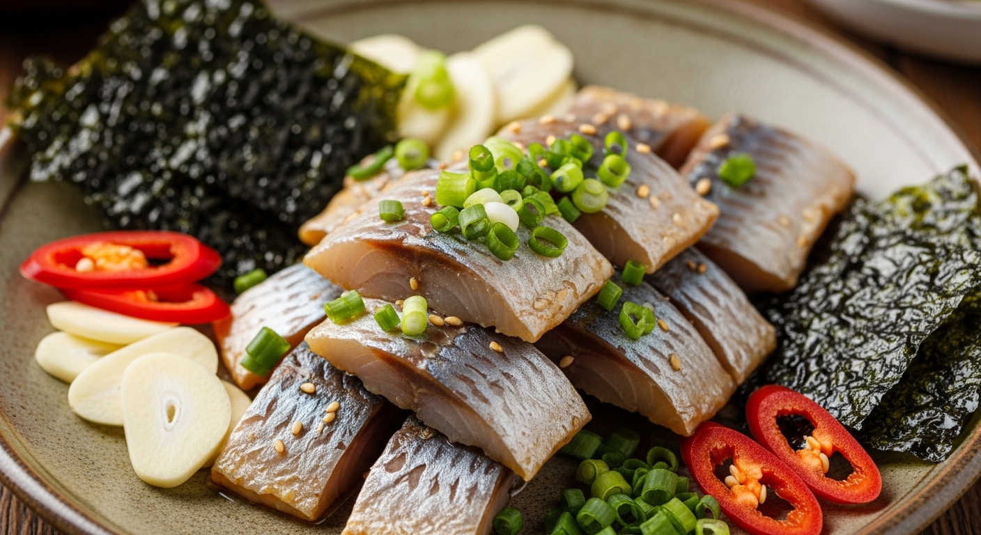 매콤한 양념이 잘 배어든 제철 청어조림.