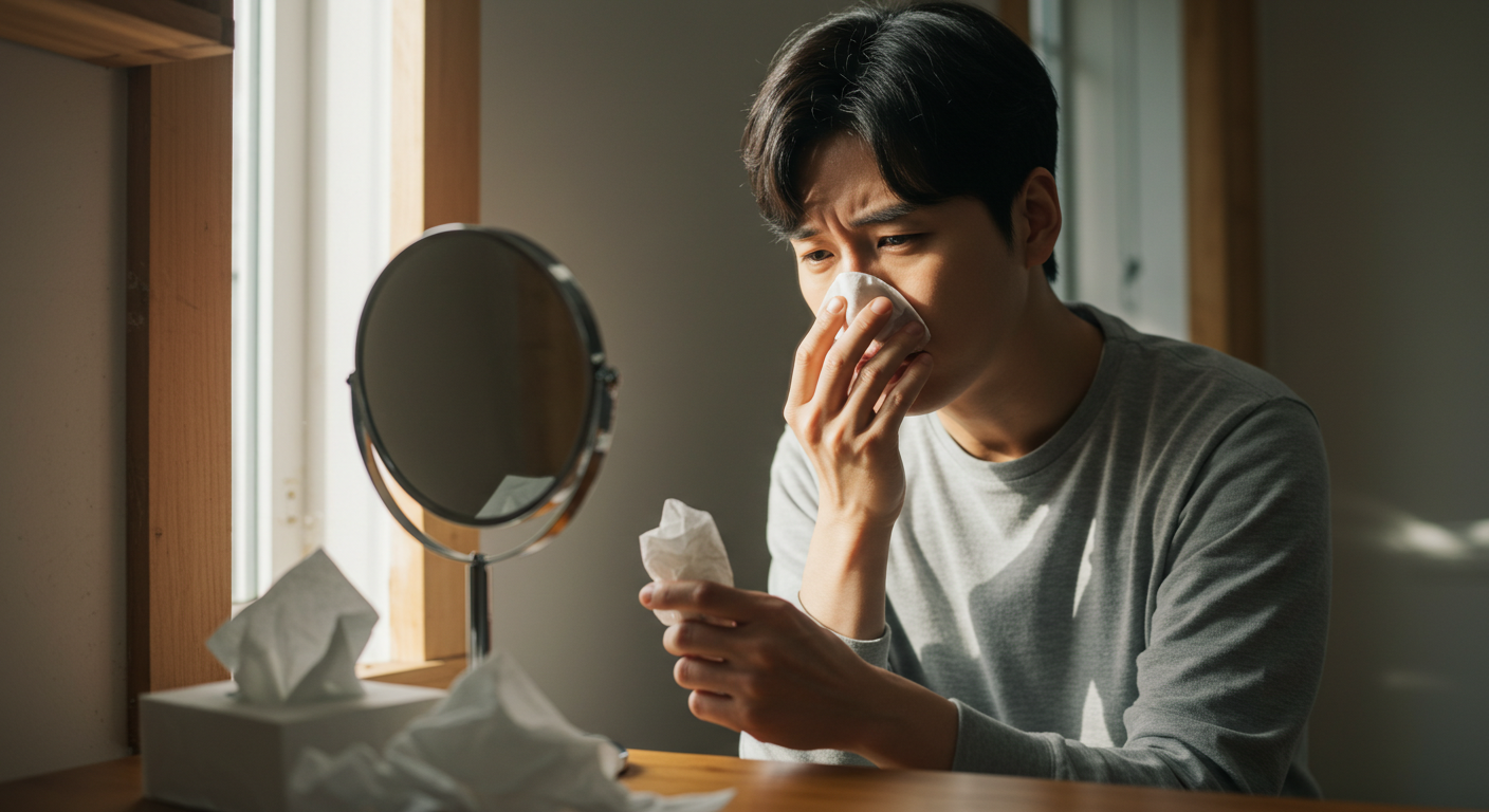 비염은 약보단 관리가 핵심이에요.