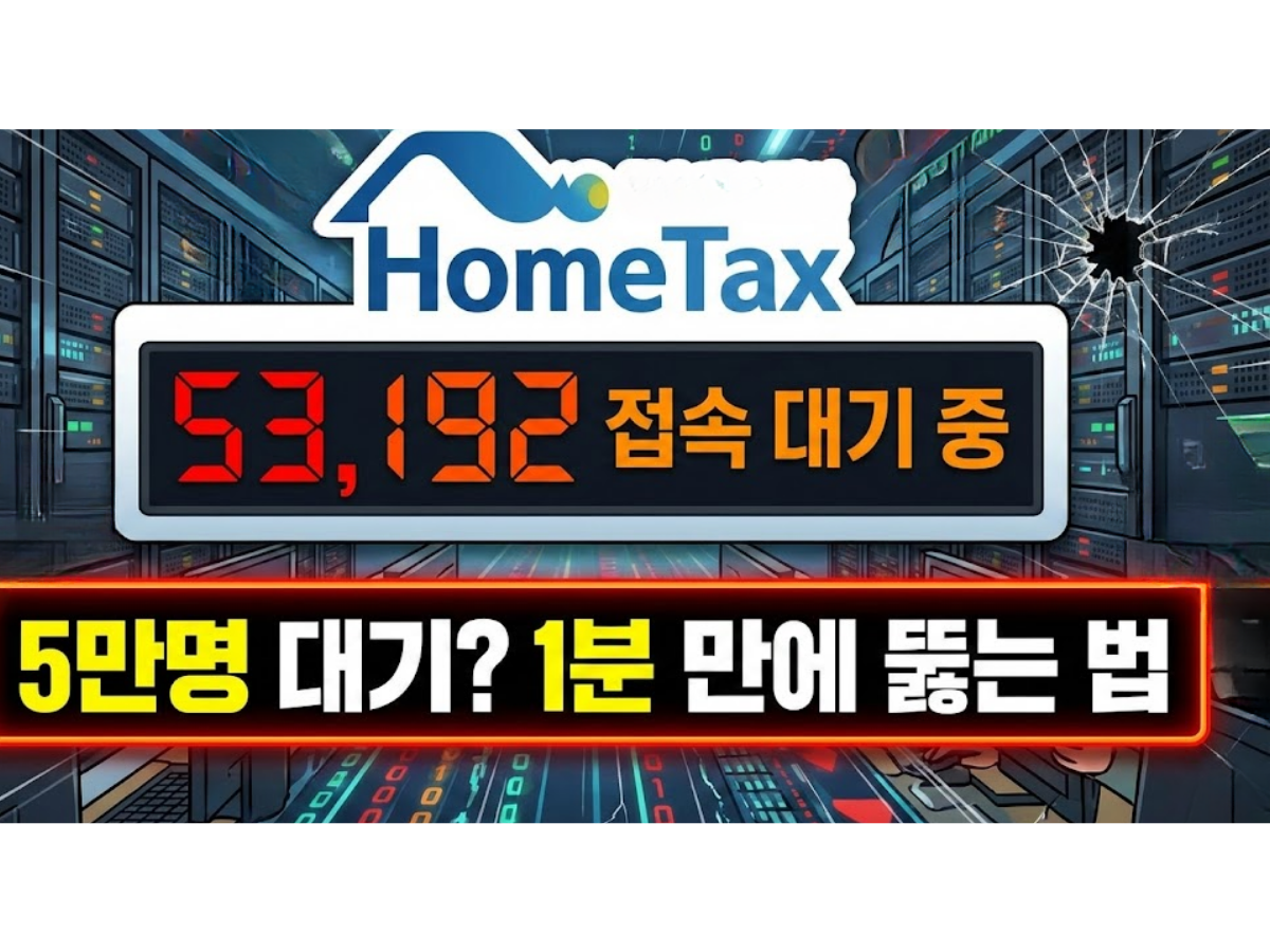 연말정산 홈택스 접속 안 될 때 해결법, 서버 마비 시 대처 요령