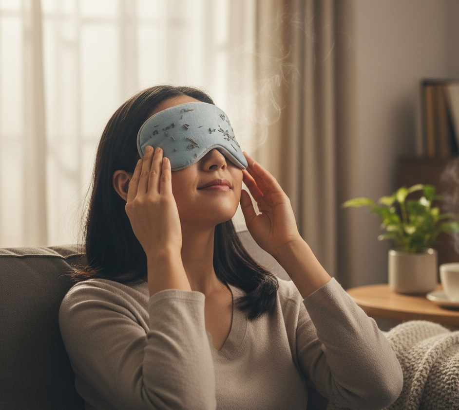 눈의 피로를 푸는 사람