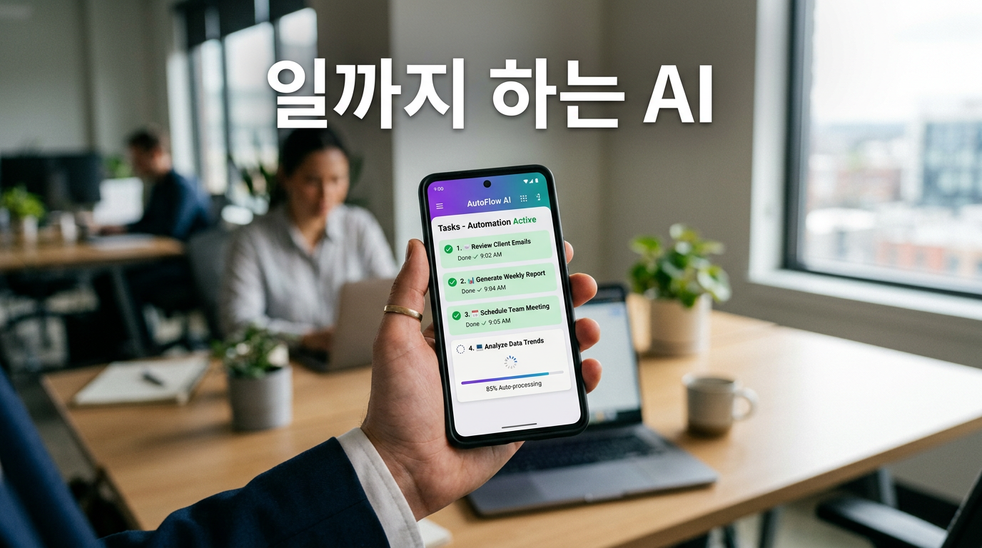 일 처리까지 대신하는 에이전트 AI를 보여주는 사진