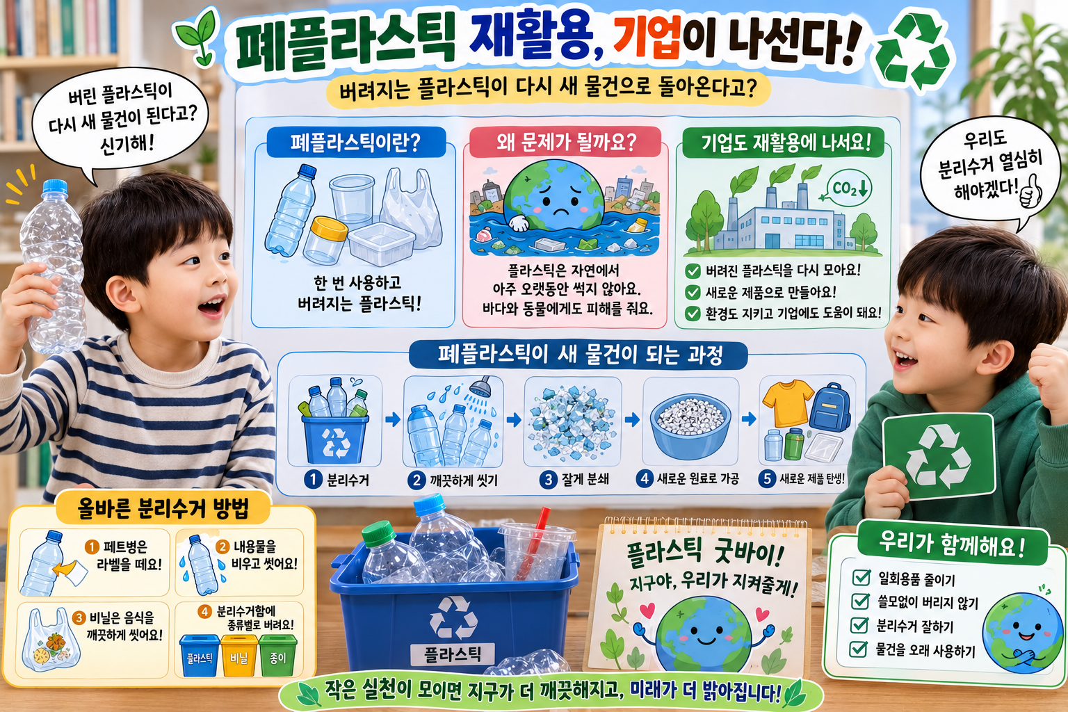 후후랑 경제이야기 - 버려진 플라스틱이 다시 새 물건으로
