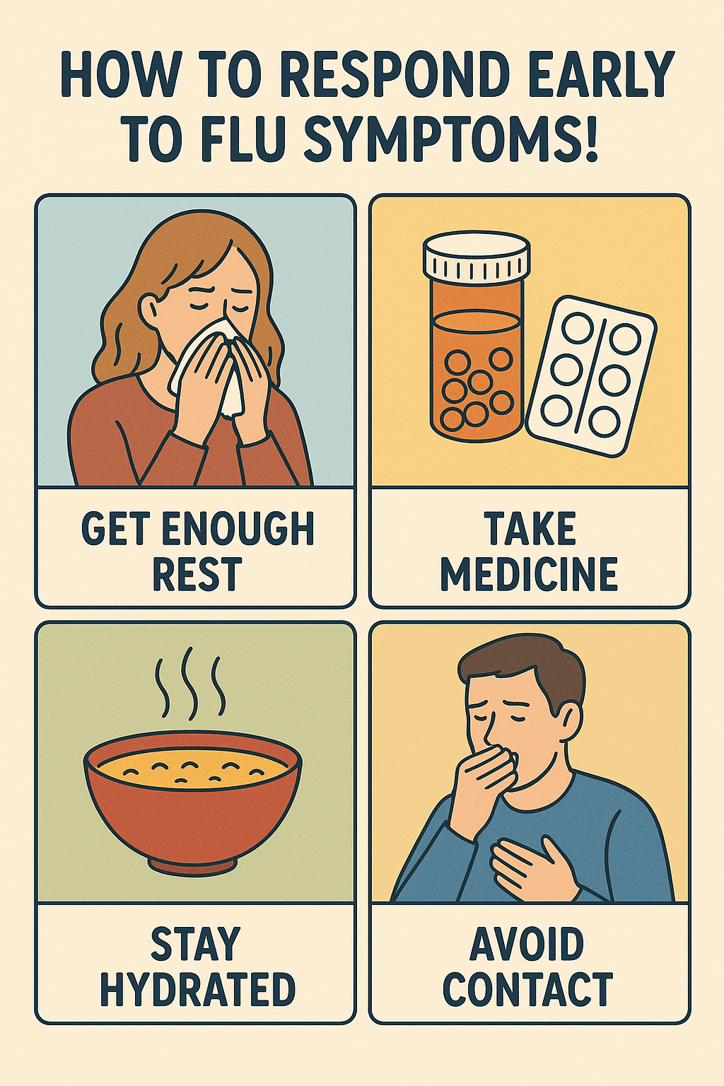 독감 초기 대응법! 48시간 내 회복 기간 절반 줄이기