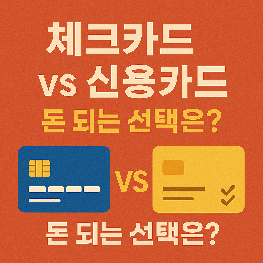 체크카드 vs 신용카드 똑똑하게 쓰는 법 보기