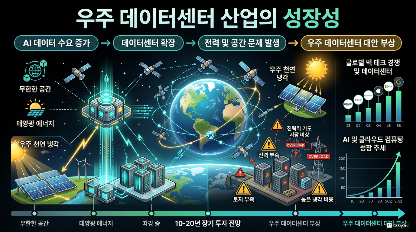 우주 데이터센터 산업의 성장성