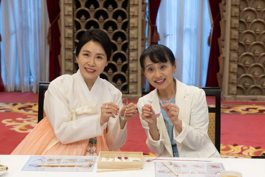 김혜경 여사 일본 총리 부인