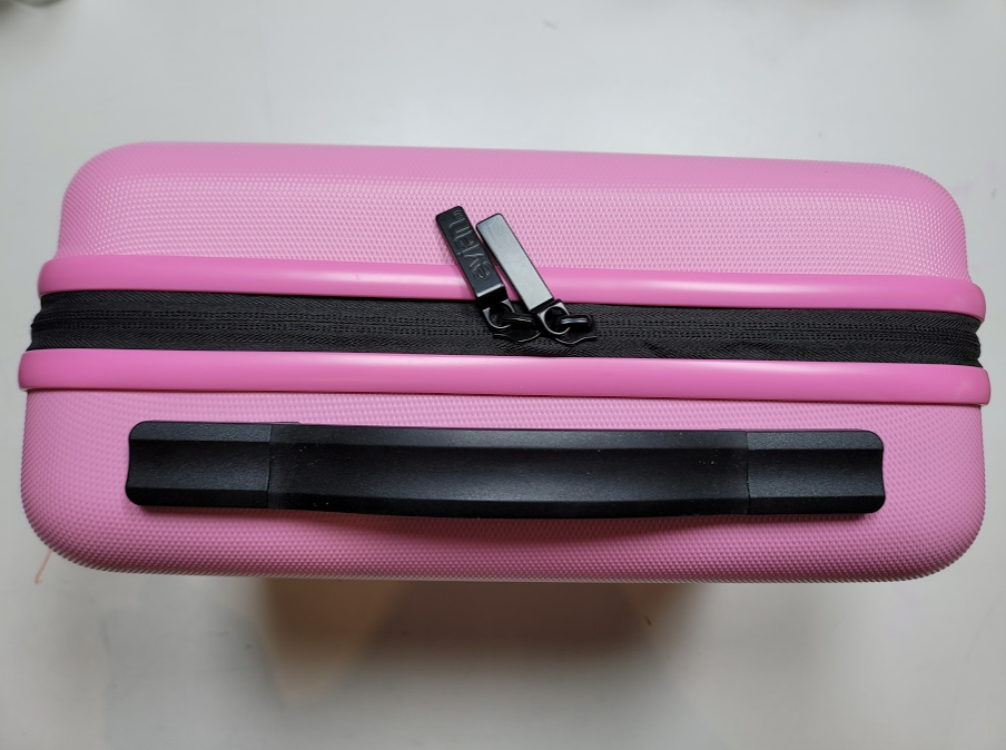 에비앙 핑크백 패키지 지퍼와 손잡이