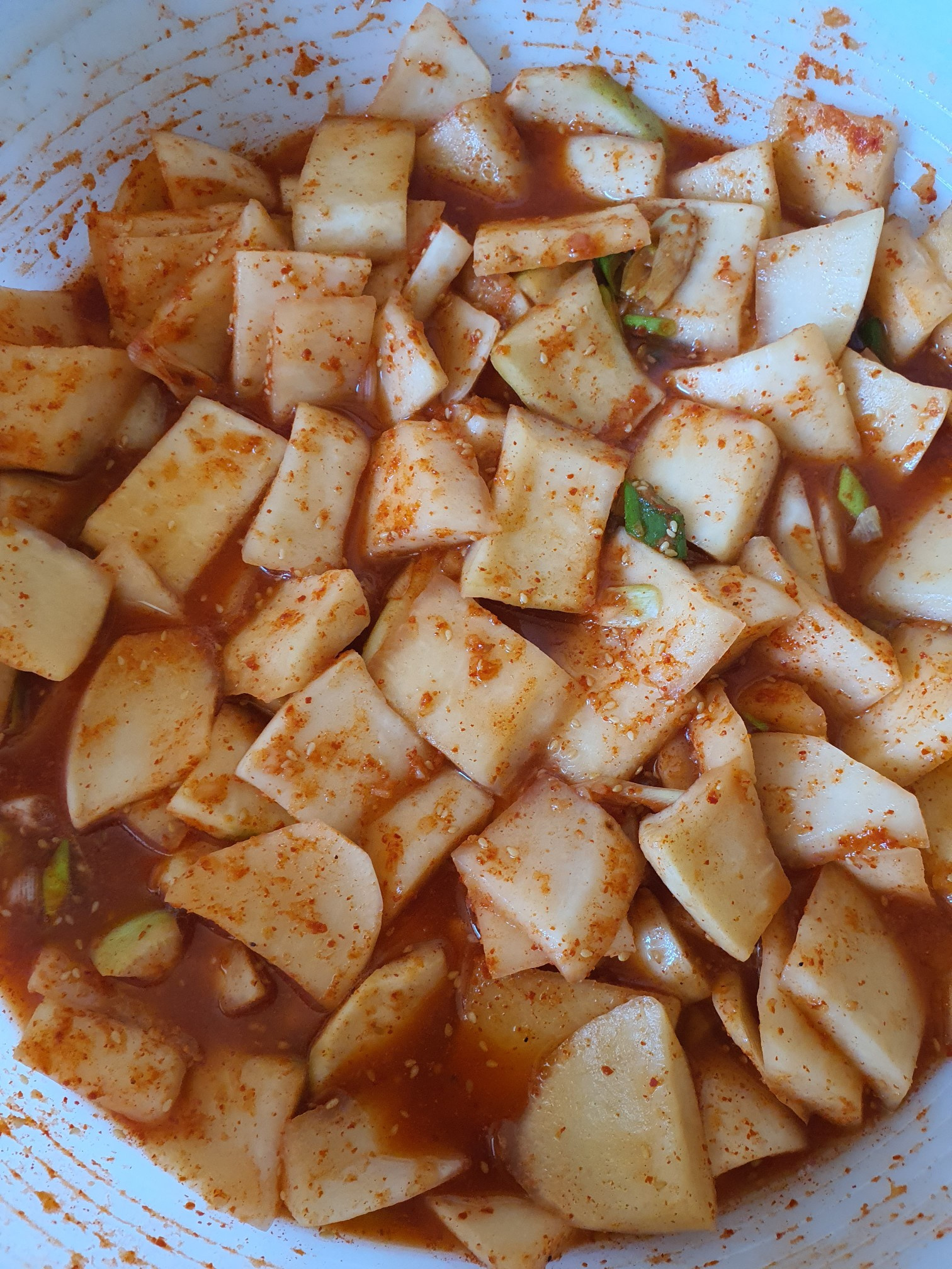 석박지 깍두기 담그는법