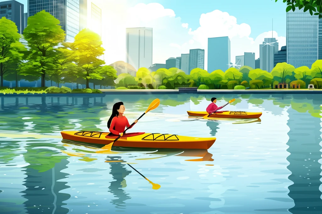 송도 센트럴파크 카약, 잊지 못할 낭