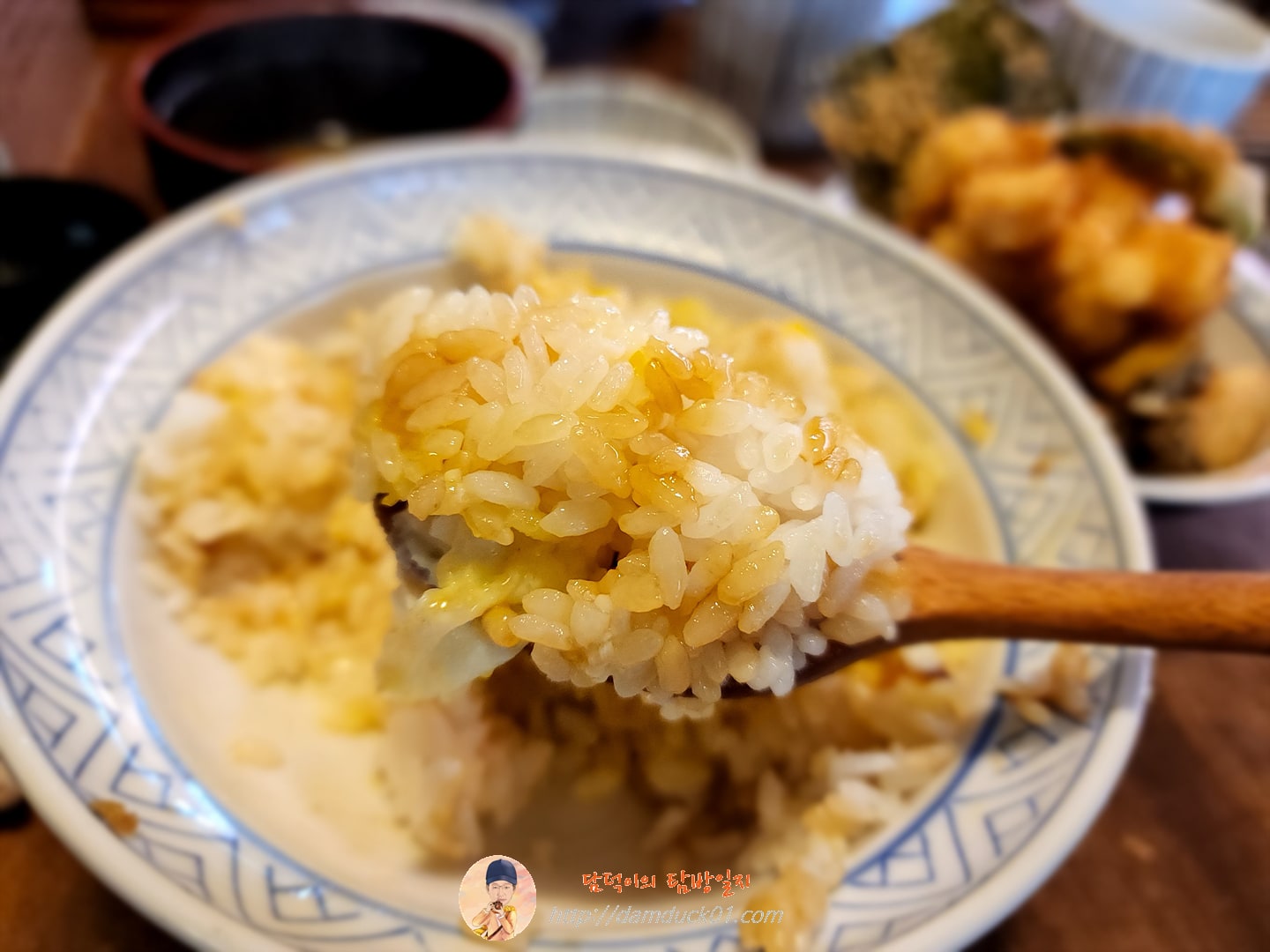 온천계란과 간장비빔밥