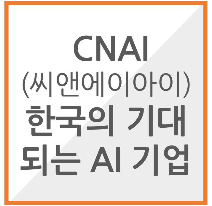 CNAI 씨앤에이아이 한국의 기대되는 AI기업