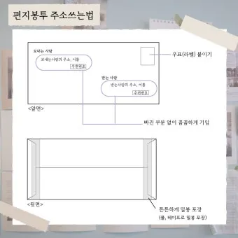 편지봉투 주소 작성법 올바른 쓰기 방법 예시 포함_14