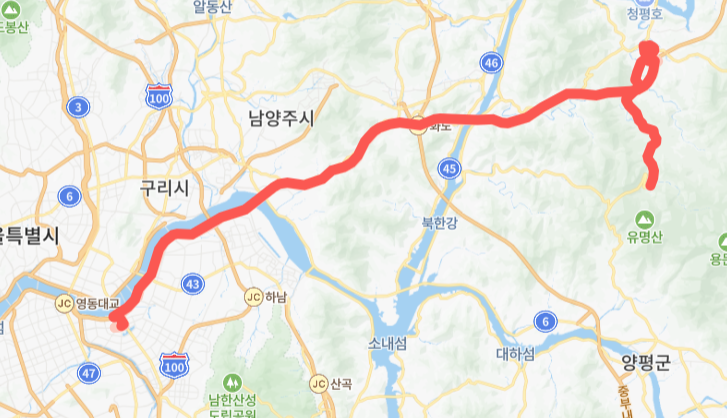 가평-서울-7002번-버스-노선-지도