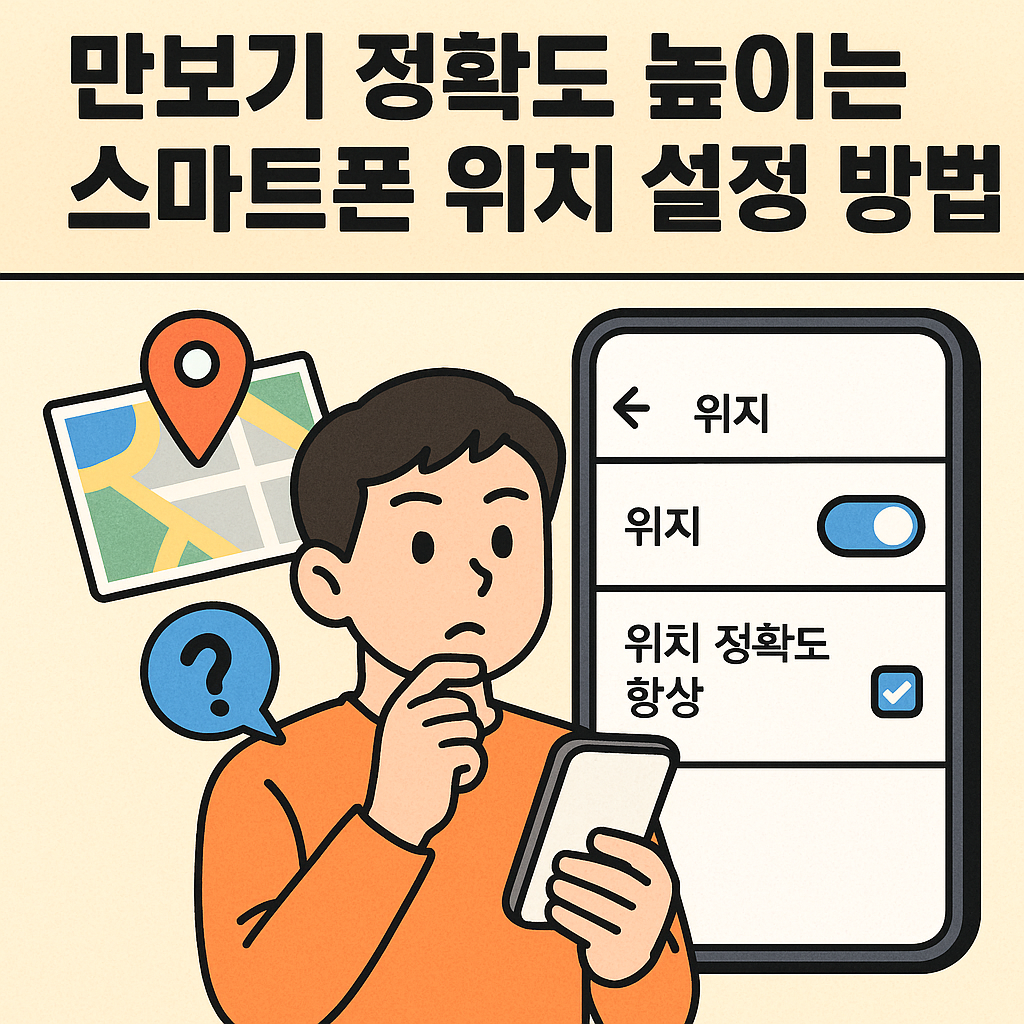 만보기 정확도 높이는 스마트폰 위치 설정 방법