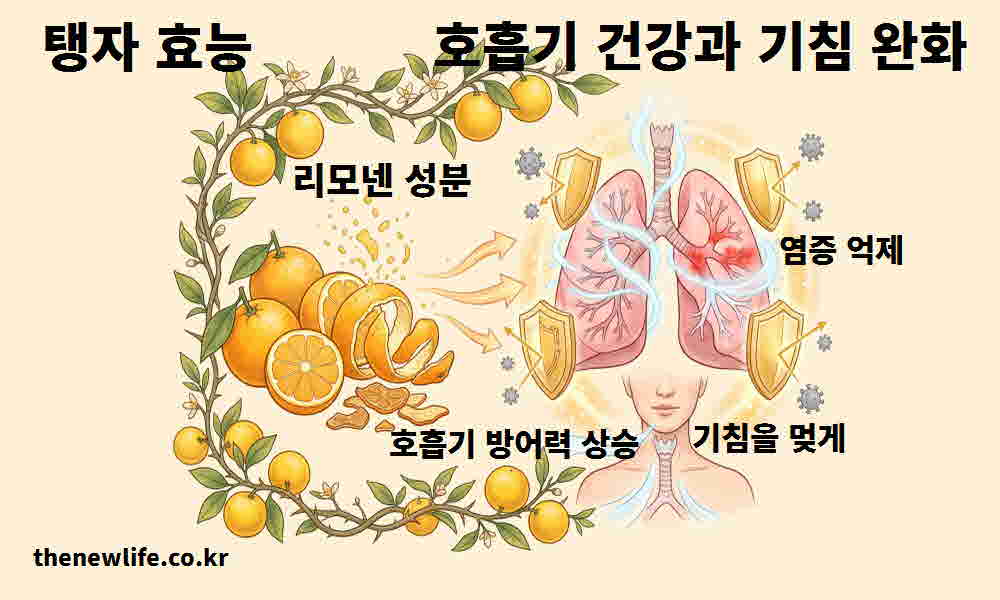 탱자 효능 호흡기 건강 기침 완화