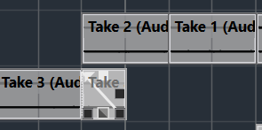 큐베이스 파형 합치기 및 크로스 페이드